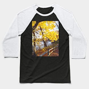 Autumn Path in the Park Baseball T-Shirt